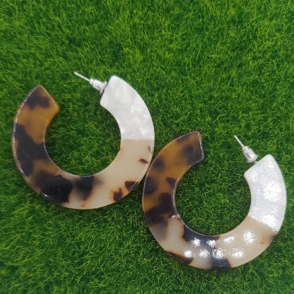 Cheetah Ring Hoop Earrings Chic E1018